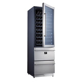 Forno 24'' Built-In Compressor Wine Cooler - Dual Zone - 108 Bottles - FWCDR6628-24S