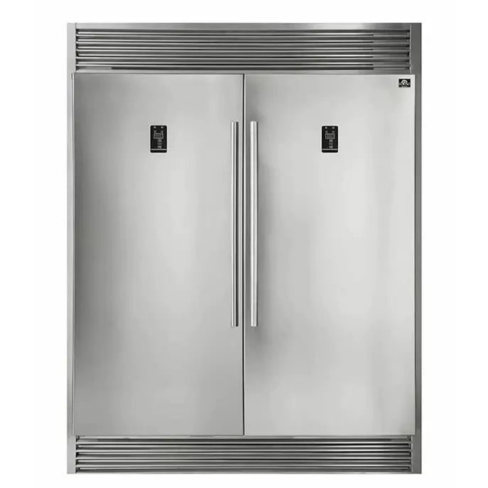 Forno 3-Piece Appliance Package - 30" Gas Range, Pro-Style Refrigerator, and Dishwasher in Stainless Steel