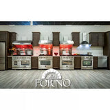 Forno 3-Piece Appliance Package - 48" Dual Fuel Range, Pro-Style Refrigerator, and Dishwasher in Stainless Steel