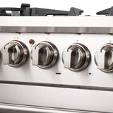 Forno 3-Piece Pro Appliance Package - 30" Dual Fuel Range, French Door Refrigerator, and Dishwasher in Stainless Steel