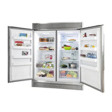 Forno 3-Piece Pro Appliance Package - 36" Dual Fuel Range, Pro-Style Refrigerator, and Dishwasher in Stainless Steel