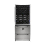 Forno 30" Dual Zone Wine Cooler & Refrigerator Drawer - FWCDR6661-30S