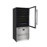 Forno 30" Dual Zone Wine Cooler & Refrigerator Drawer - FWCDR6661-30S