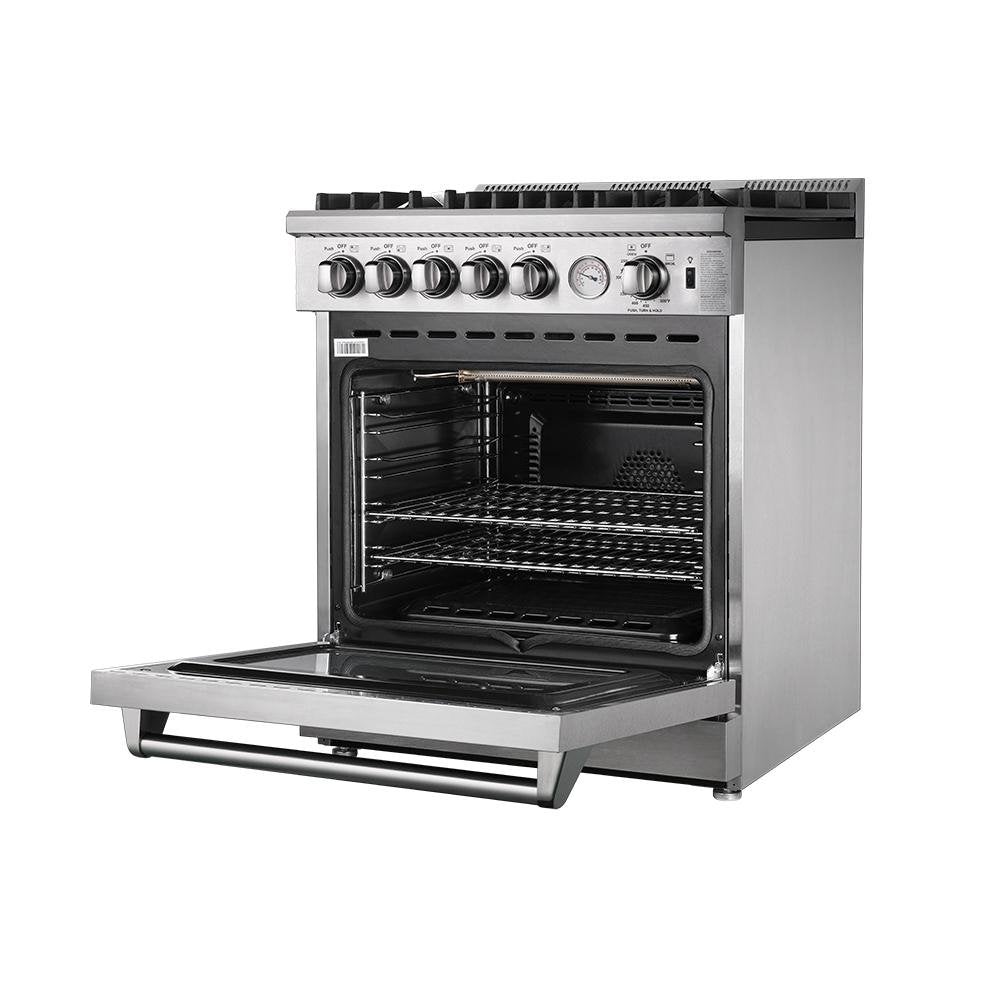 Forno Lseo 30" Gas Range with 5 Burners and Convection Oven - FFSGS6275-30