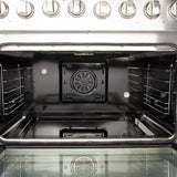 Forno 36" Galiano Gas Range with 240v Electric Oven - 6 Burners and Convection Oven - FFSGS6156-36