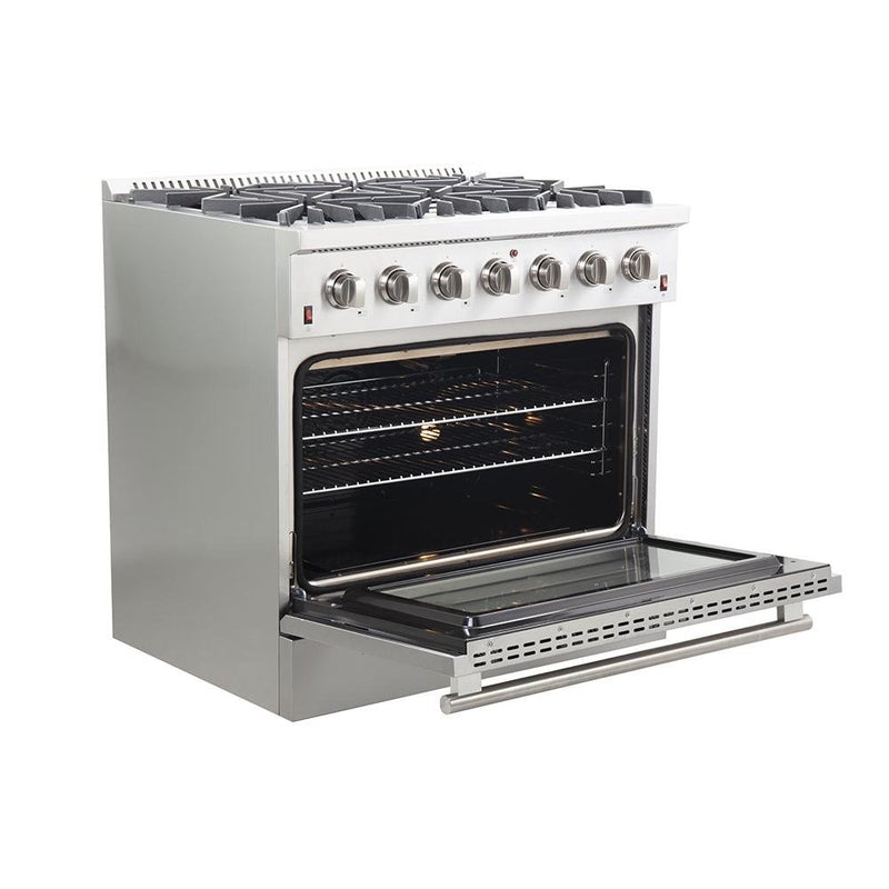 Forno 36" Galiano Gas Range with 6 Burners - FFSGS6244-36