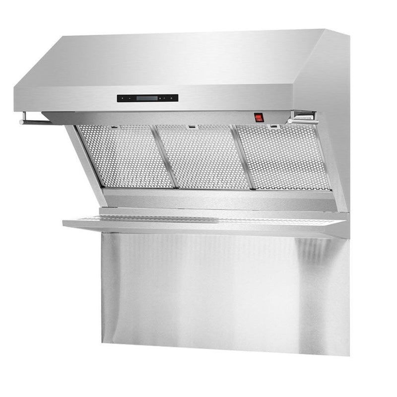 Forno 36" Wall Mount Range Hood with Red Light Warmer, Shelf/Backsplash, and 1200 CFM Motor - FRHWM5029-36HB